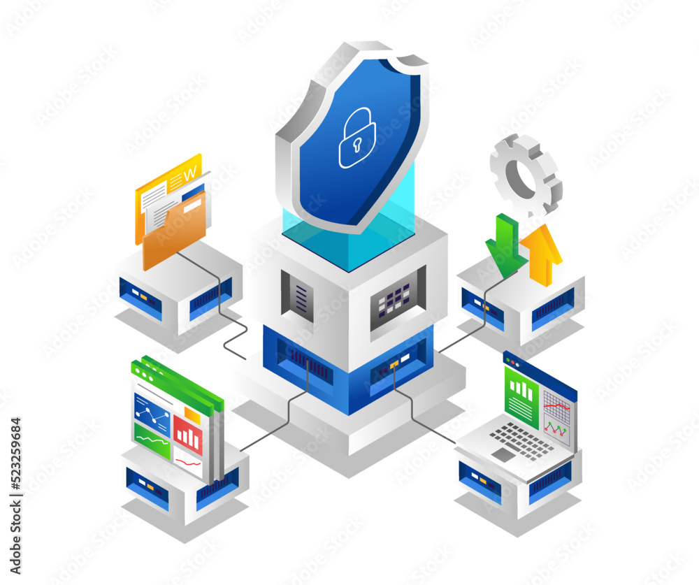 Poster data security technology cloud server network