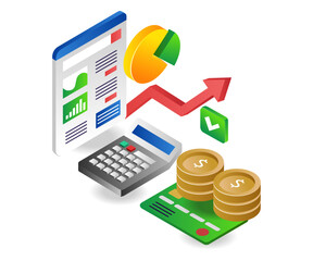 Investment business financial analysis data