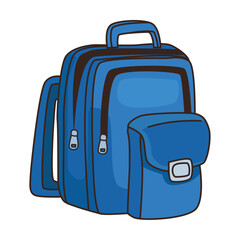 blue schoolbag supply