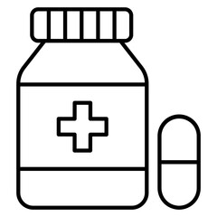 Pills Line Icon