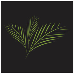 Palm tree summer logo template vector illustration