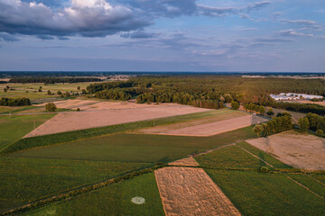 Rural area in Wegrow County, Mazowsze region, Poland