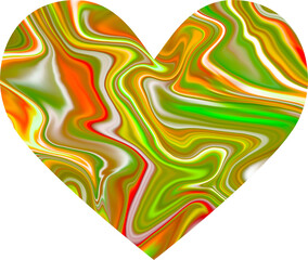 abstract heart shape