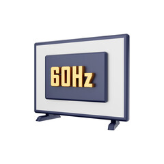 smart tv 3d icon illustration