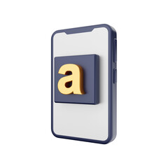 smartphone function 3d icon illustration