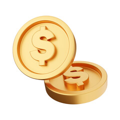money gold currency dollar 3d icon illustration