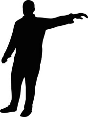 a man body silhouette vector