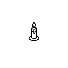  A candle in doodle style