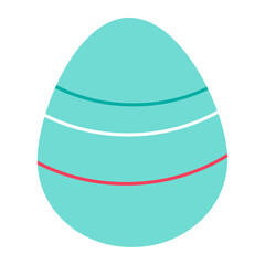 easter egg with ribbon
