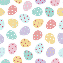 Fototapeta na wymiar seamless easter eggs pattern