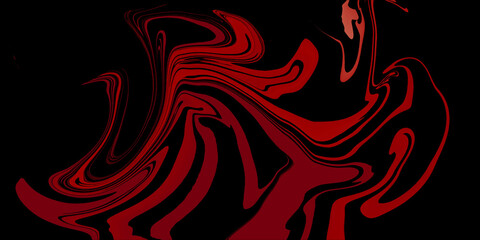 Abstract red and black wavy background, red abstract liquify background