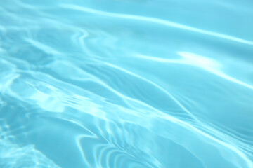 Swimming pool with clear water as background, closeup