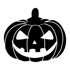 halloween pumpkin isolated on white