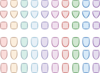 cute sticky note paper with pastel coloring collection pack set for school and social media