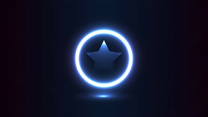 Neon Circle Background (Blue)