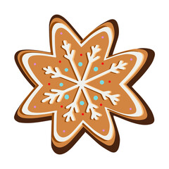 Snowflake gingerbread