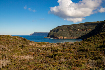 beautiful landscape from Tasman national park at the Peninsula of Tasmania Australia