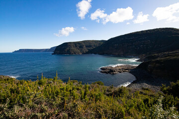beautiful landscape from Tasman national park at the Peninsula of Tasmania Australia
