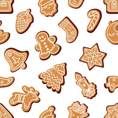 seamless pattern with cookies