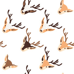 seamless pattern with deer