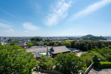 Fototapeta premium 成田山名古屋別院 大聖寺から見る犬山の風景