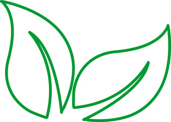 Leaf Icon, green leaf ecology nature element vector illustration..eps