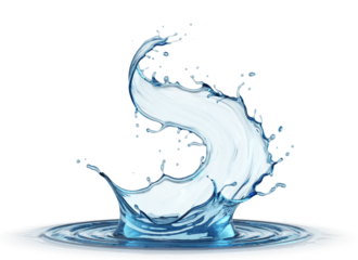 Crown water Liquid splash transparent