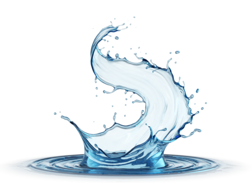 Crown water Liquid splash transparent