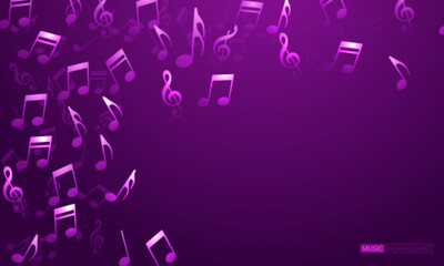 Vector abstract musical background. Vector Illustration