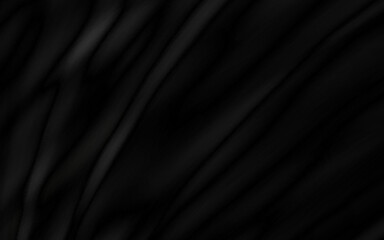 black surface with reflections. smooth minimal light waves background. blurry silk waves. minimal soft grayscale ripples flow.