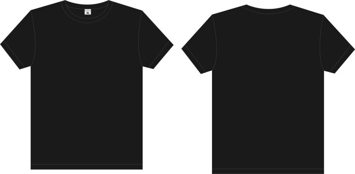 Black T Shirt Isolated 