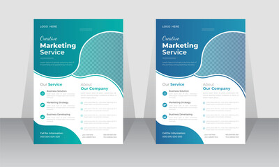 Corporate business flyer template design
