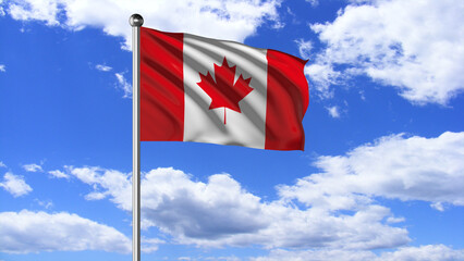 Canada National Flag Flying 4K