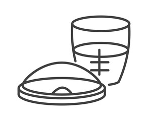 Feeding children, plastic cup and plate vector