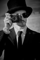 photo made by vintage man