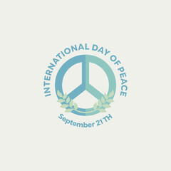 vector graphic of international day of peace