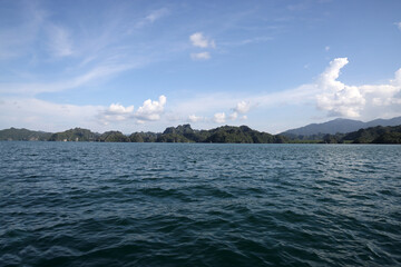 riding gliding floating flying over sea water on speedboat