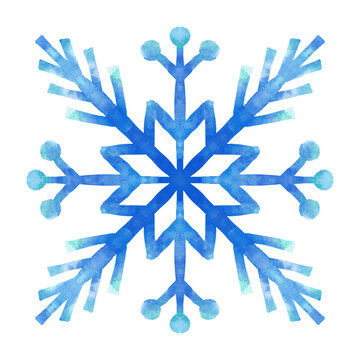 Xmas Snow Snowflake Blue Christmas Winter Flake - Transparent Background Snowflake Png