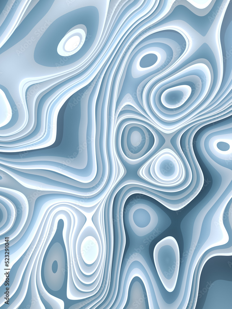 Poster abstract modern smooth waves. wave pattern. art background. 3d rendering digital illustration