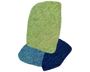 Abstract shape boho  shape with transparent background