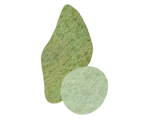 Abstract shape boho  shape with transparent background