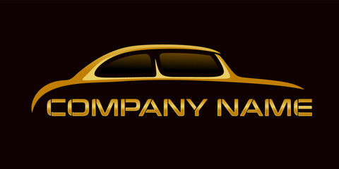 classic car logo design for car or automotive repair business