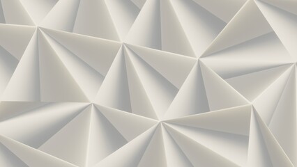 Abstract geometric gray color background, polygon, low poly pattern. 3D rendering illustration.