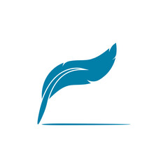 quill pen icon.classic stationery illustration