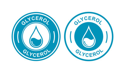 Glycerol logo badge template. Suitable for product label
