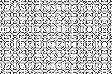 Abstract seamless pattern background of geometric line