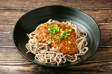 肉みそそば
