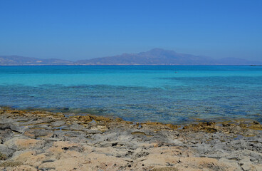 A view of Crete from the island of Chrissi