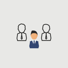 BUSINESS MEN TEAM ICON