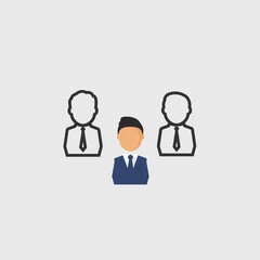 BUSINESS MEN TEAM ICON